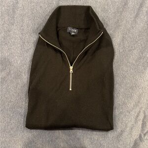J. Crew Men's Merino Wool-Blend Quarter-Zip Sweater - Size Small